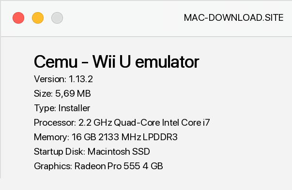 use cemu emulator on mac